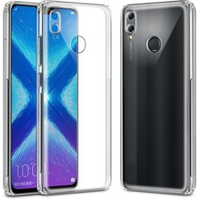 Miscase Huawei P Smart 2019 Şeffaf Tıpalı Kamera Korumalı Silikon Kılıf