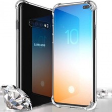 Miscase Samsung Galaxy S10 Anti Crash Şeffaf Silikon Kılıf