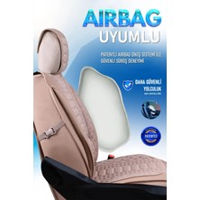 Asya seat Cordoba Uyumlu Lüks Deri Oto Koltuk Kılıfı Ön-Arka Set Max Series (Bej)