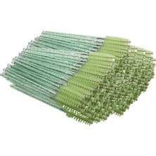 Breeze 200PCS Tek Kullanımlık Kristal Kutup Kirpik Fırçası Makyaj Fırçası - Kristal Kutup Tamamen Yeşil (Yurt Dışından)