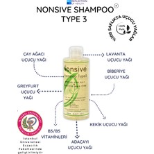 Nonsive Shampoo Type3 Kepek Karşıtı Arındırıcı Yağlı Saçlar İçin Şampuan- Aromaterapi İçerikli Tuzsuz Sülfatsız Şampuan