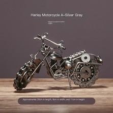 Junjue Retro Metal El Sanatları Demir Harley Motosiklet Oyuncak Süsler (Yurt Dışından)