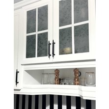 Koldoor Şehzade Siyah Tv Ünitesi Vestiyer Yatak Odası Mutfak Dolap Çekmece Kulpu 64 mm (6,4 Cm) 5 Adet