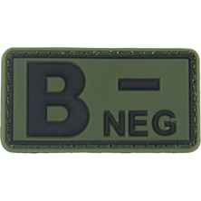 Astüm Askeri Malzeme B Rh (-) Negatif Kan Grubu Patch Arma