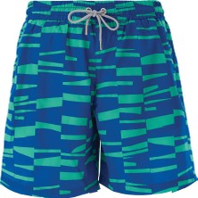 Remsa Mayo Erkek Havuz Deniz Şort Desenli Ekon S140 Koyu Lacivert