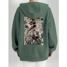 Che Bros Tasarım Baskılı Oversize Kapüşonlu Kadın-Erkek Sweatshirt