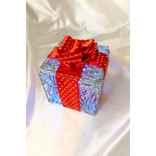 Rahan Noel LED Işıklı Hediye Kutusu Paketi Yılbaşı Gold