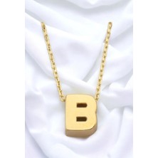 ÇGK KUYUMCULUK B Harf Altın Kolye CGKKLY068