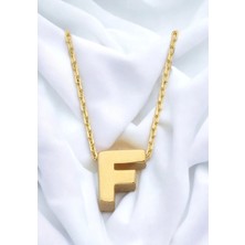 ÇGK KUYUMCULUK  F Harf Altın Kolye CGKKLY071