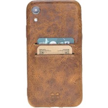 Bouletta Apple iPhone X-Xr-Xs Serisi Deri Kaplama Kartlıklı Arka Kapak - iPhone Xs Max / Açık Taba