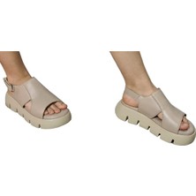 Dünya Shoes Deri Kadın Sandalet