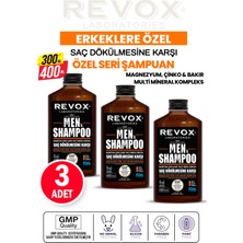 Revox Erkeklere Özel Revox Men Saç Dökülmesine Karşı Şampuan 400 ml x 3 Adet