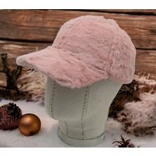 Shopiolog Kadın Kışlık Peluş Şapka Kep Trendy Baseball Cap