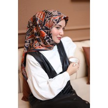 Silk Home Twill Ipek Eşarp Turuncu, Vizon 11419-42