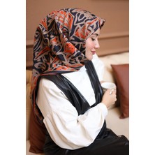 Silk Home Twill Ipek Eşarp Turuncu, Vizon 11419-42