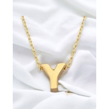 ÇGK KUYUMCULUK Y Harf Altın Kolye CGKKLY077
