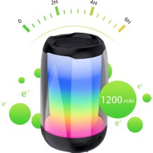 Kablosuz Hoparlör Rgb 360 Yüksek Ses Kaliteli Bluetooth & Fm Hoparlör