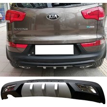 MKG Otomotiv Kia Sportage Difüzör Difizör Gri + Kare Egzoz Görünüm C Tip