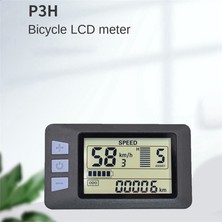 Fiona P3H LCD Ekran Ölçer Panosu 24V-60V Elektrikli Bisiklet Ölçer Ekran Paneli Elektrikli Scooter Için (Sm Fiş 6pın) (Yurt Dışından)