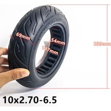 Fiona 10 Inç 10X2.70-6.5 Katı Lastik Evrensel Lastik Elektrikli Scooter Kauçuk Değiştirme (Yurt Dışından)