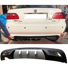 MKG Otomotiv Fiat Albea Difüzör Difizör Gri + Kare Egzoz Görünüm C Tip