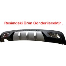 MKG Otomotiv Kia Sportage Difüzör Difizör Gri + Kare Egzoz Görünüm C Tip