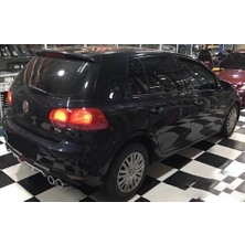 MKG Otomotiv Vw Golf Mk6 Siyah Difüzör 4 Krom Egzoz Görünümlü Difizör Arka Ek Body Kit 2009-2012