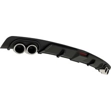 MKG Otomotiv Opel Astra K Siyah Difüzör 4 Krom Egzoz Görünümlü Difizör Arka Ek Body Kit 2015 - 2021