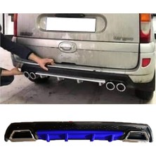 MKG Otomotiv Renault Kangoo Mavi Difüzör Çiftli Kare Egzoz Görünümlü D Tip Difizör