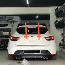 MKG Otomotiv Renault Clio Mk4 Gri Difüzör Çiftli Yuvarlak Egzoz Görünümlü D Tip Difizör 2012-2019