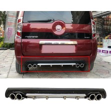 MKG Otomotiv Fiat Fiorino Gri Difüzör Çiftli Yuvarlak Egzoz Görünümlü D Tip Difizör