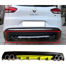 MKG Otomotiv Renault Clio Mk4 Sporttourer Sw Sarı Difüzör Çiftli Yuvarlak Egzoz Görünümlü D Tip Difizör 2012-2019