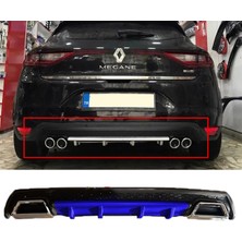 MKG Otomotiv Renault Megane 4 Hb Mavi Difüzör Çiftli Kare Egzoz Görünümlü D Tip Difizör