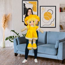 Mira Peluş Bez Bebek 70CM Sarı