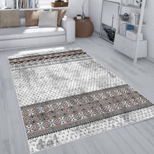 Rovigo Home Dijital Baskı Yıkanabilir Kaymaz Taban Salon Halısı RVG1935-SM19