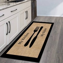 Rovigo Home Dijital Baskı Yıkanabilir Kaymaz Taban Mutfak Halısı RVG2119