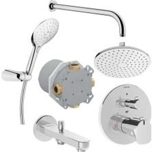Artema A49279 Root Round  Ankastre Termostatik Duş Seti Shine S