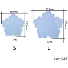 Ying Jianbing Kristal Epoksi Reçine Kalıp Çiçek Coaster Döküm Kalıp El Yapımı Dıy El Sanatları Aracı (Yurt Dışından)