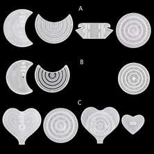 Ying Jianbing 1 Takım El Yapımı Ay/aşk Kalp Takvim Asılı Listelenen Kalıp Asılı Kolye Silikon Kalıp El Sanatları Asılı Burcu Kalıp (Yurt Dışından)