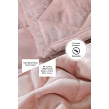 Evlen Home Collection Kapitone Kadife Yatak Örtüsü Seti Tek Kişilik Supersoft 2 Parça Yumuşak Elyaf Dolgulu Çeyizlik