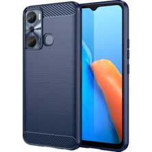 Hello-U Infinix Hot 20I 4g Karbon Fiber Doku Telefon Kılıfı Yumuşak Tpu Fırçalanmış Yüzey Fiyatlandırma Önleyici Kapak (Yurt Dışından)