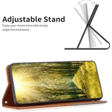 Hello-U Vivo Y78 5g / Y36 4g Kart Yuvaları Stand Pu Deri Deri Baskı Baska Satırlı Çizgi Anti-Çizelge Kabuk Telefon Kılıfı (Yurt Dışından)