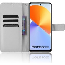 Hello-U Infinix Note 30 4g / X6833B / X6716B Cüzdan Şok Geçirmez Telefon Kılıfı Pu Deri Stand Kapağı (Yurt Dışından)