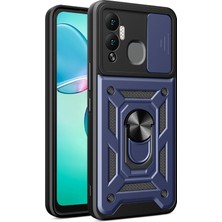 Hello-U Infinix Hot 12 Play 4g Pc+Tpu Çizilmez Telefon Kılıfı Kickstand (Yurt Dışından)