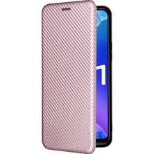 Hello-U Vivo Y21/Y33S Kart Yuvalı Karbon Fiber Dokulu Deri Telefon Kılıfı (Yurt Dışından)