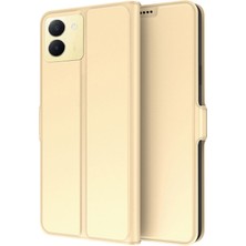 Hello-U Vivo Y36 5g Önleme Önleme Önleyici Flip Telefon Kapağı Pu Deri Standı Kabuk Kartı Yuvası Cep Telefonu Kasası (Yurt Dışından)