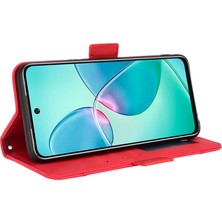 Hello-U Infinix Hot 12 Play 4g Anti-Cratch Phone Flip Stand Cüzdan Kılıfı (Yurt Dışından)