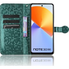 Hello-U Infinix Note 30 4g Dot Baskılı Pu Deri Stand Kılıfı Cüzdan Telefon Kapağı (Yurt Dışından)