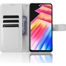 Hello-U Infinix Hot 30I / Hot 30I Nfc X669 Deri Telefon Kılıfı Doku Dikkat Stand Cüzdan Kapağı (Yurt Dışından)