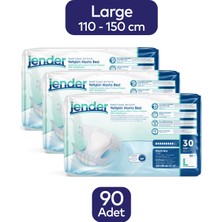 Jender Belbantlı Hasta Bezi Büyük Boy / Large 90 Adet - 3 Paket